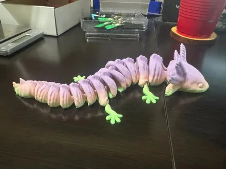 3D printed Articulated Axolotl — community design photo