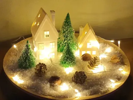 3D printed Cozy Tealight House — community design photo