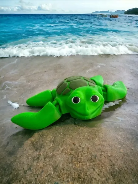 3D printed Flexi Sea Turtle — community design photo