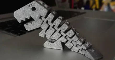 3D printed Flexi Velociraptor — community design photo