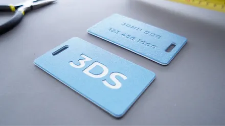 3D printed School Bag Tag Blanks — community design photo