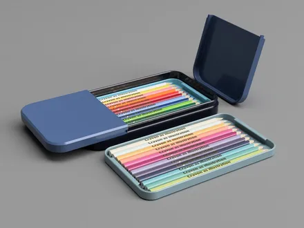 3D printed Sliding-Lid Pencil Box — community design photo